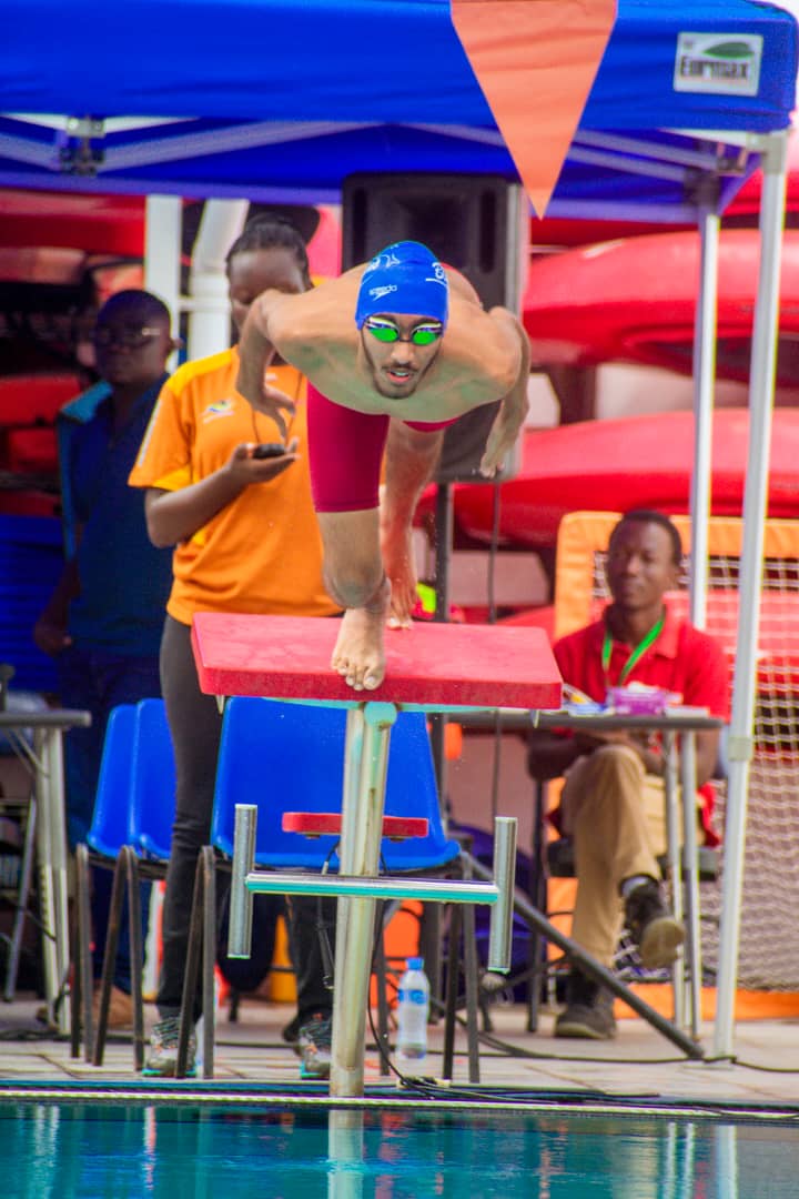 On the podium